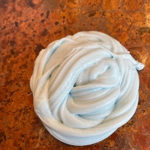 Light blue fluffy slime